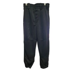 Rawlings Youth Baseball Pants‎ Black Elastic Waist Athletic Activewear